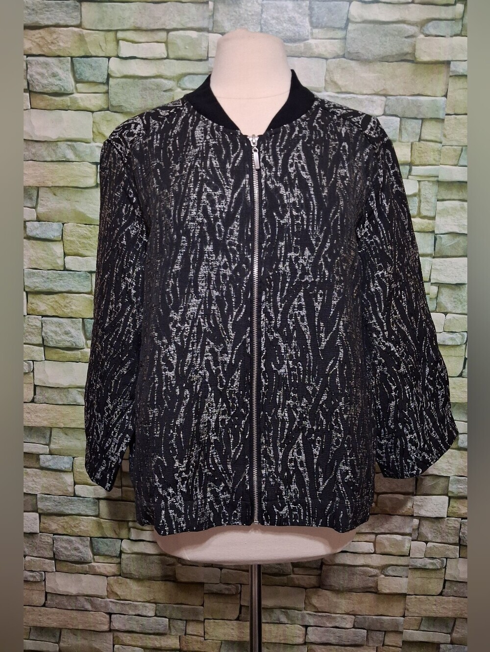 Wynne Layers Jacquard Bomber Jacket/Blazer XL